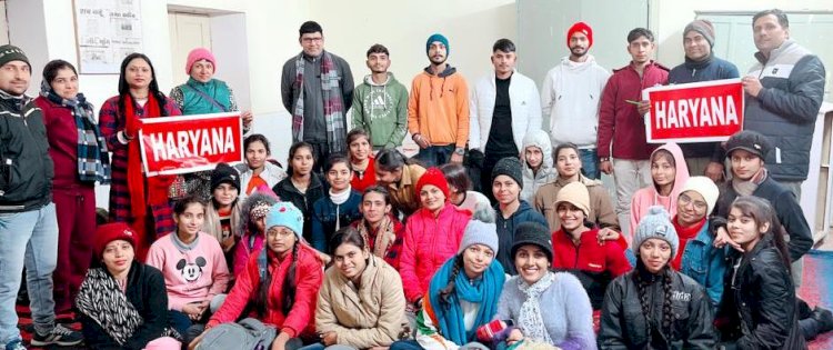  जींद की गाइड लड़कियां राष्ट्रीय जम्बूरी पाली राजस्थान में लेगी भाग 