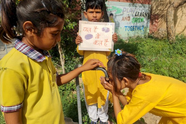 पहला कदम फाउंडेशन व कब बुलबुल ने मनाया विश्व जल दिवस 