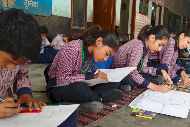 जिला स्तरीय पेंटिंग प्रतियोगिता का हुआ आयोजन 