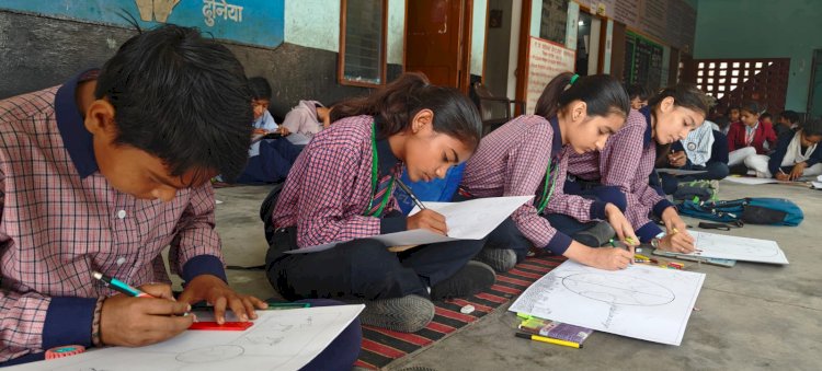 जिला स्तरीय पेंटिंग प्रतियोगिता का हुआ आयोजन